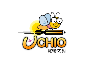 晓熹的UCHIO 优驰文具logo设计