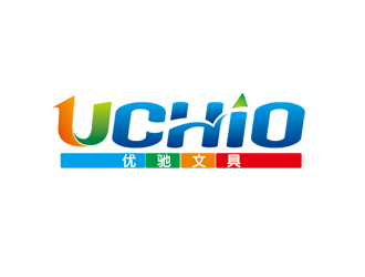 周国强的UCHIO 优驰文具logo设计