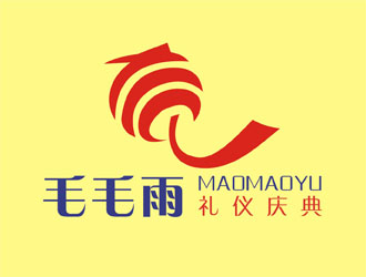 招智江的毛毛雨庆典logo设计