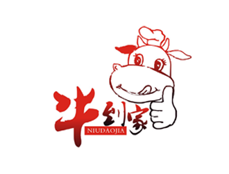 杨占斌的牛到家  和   就食牛logo设计