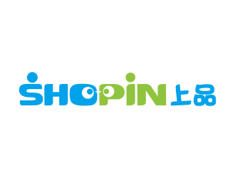 林思源的上品  Shopin 原装进口高端婴幼儿产品连锁店logo设计
