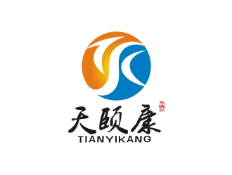 何嘉健的天颐康logo设计