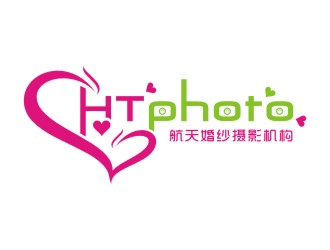 李泉辉的航天婚纱摄影机构/HTphotologo设计