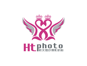 许明慧的航天婚纱摄影机构/HTphotologo设计