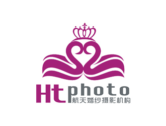 许明慧的航天婚纱摄影机构/HTphotologo设计