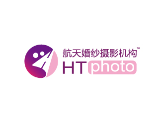 杨勇的航天婚纱摄影机构/HTphotologo设计
