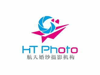 航天婚纱摄影机构/HTphotologo设计