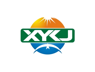 何嘉健的XYKJ+图形logo设计