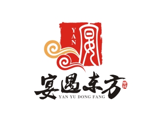 何嘉健的宴遇东方logo设计
