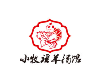 郭庆忠的小牧谣羊汤馆logo设计