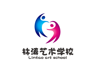 谭家强的林涛艺术学校logo设计