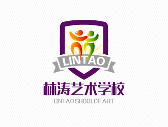 文大为的林涛艺术学校logo设计