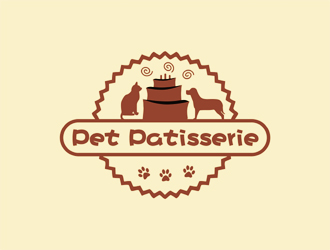 谭家强的Pet Patisserie 蛋糕店logo设计