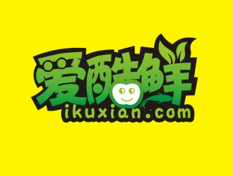 韦百战的爱酷鲜(ikuxian.com)logo设计
