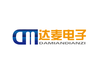 .的DM 达麦电子logo设计