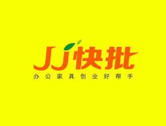 文大为的JJ快批（意为家具快速批发）logo设计