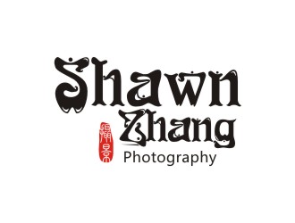李泉辉的Shawn Zhang摄影工作室水墨稿logo设计