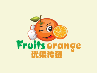 秦晓东的优果传橙   Fruits orangelogo设计