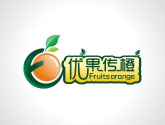 陈秋兰的优果传橙   Fruits orangelogo设计