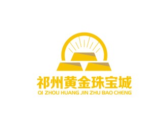 李泉辉的祁州黄金珠宝城logo设计