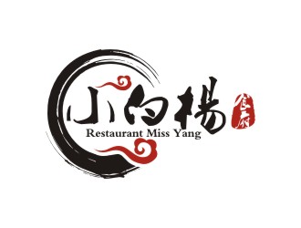 李泉辉的Restaurant Miss Yang 小白楊食府logo设计