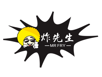 廖燕峰的炸先生  MR FRYlogo设计