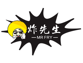 炸先生  MR FRYlogo设计