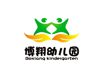 谭家强的伊旗博翔幼儿园logo设计