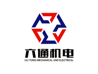 谭家强的西安六通机电工程有限公司logo设计