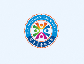 周国强的甘肃省华亭县西郊小学logo设计