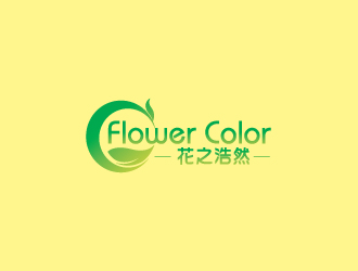 秦晓东的花之浩然+Flower Colorlogo设计