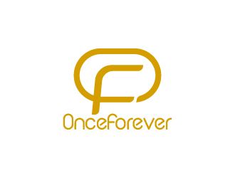 周金进的英文:onceforever +中文:万姿艾唯logo设计