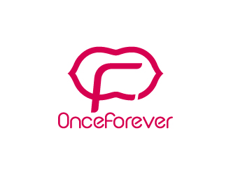 周金进的英文:onceforever +中文:万姿艾唯logo设计