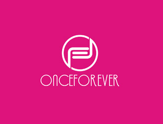 郭庆忠的英文:onceforever +中文:万姿艾唯logo设计