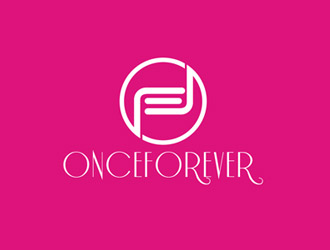 郭庆忠的英文:onceforever +中文:万姿艾唯logo设计