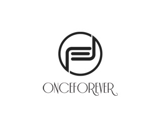 郭庆忠的英文:onceforever +中文:万姿艾唯logo设计