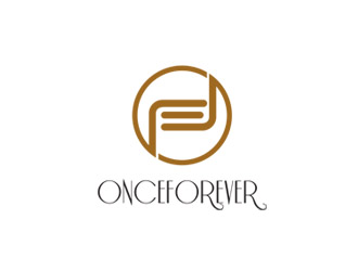 郭庆忠的英文:onceforever +中文:万姿艾唯logo设计