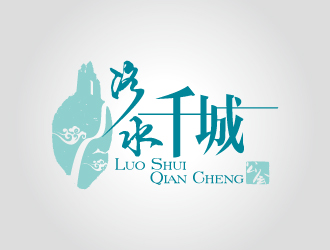 杨剑的网络游戏魔兽世界公会——洛水千城logo设计