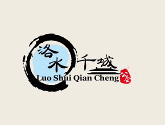 杨剑的网络游戏魔兽世界公会——洛水千城logo设计
