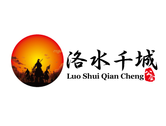 杨剑的网络游戏魔兽世界公会——洛水千城logo设计