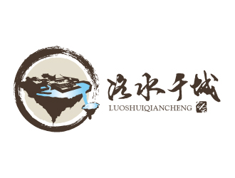 杨剑的网络游戏魔兽世界公会——洛水千城logo设计