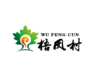 周金进的梧凤村logo设计