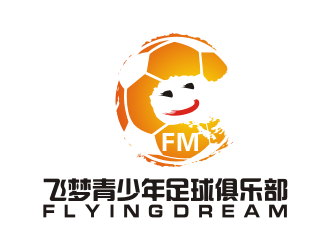 吉吉的飞梦青少年足球俱乐部（flying dream）logo设计