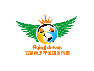 郑国麟的飞梦青少年足球俱乐部（flying dream）logo设计