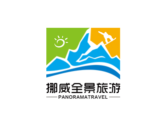 赵波的挪威全景旅游logo设计