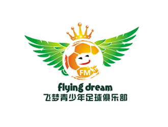 飞梦青少年足球俱乐部（flying dream）logo设计