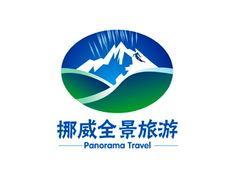 谭家强的挪威全景旅游logo设计