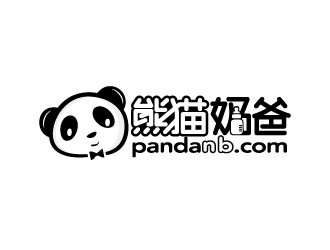 熊猫奶爸logo设计