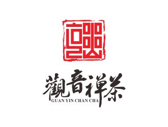 何嘉健的观音禅茶茶馆logo设计