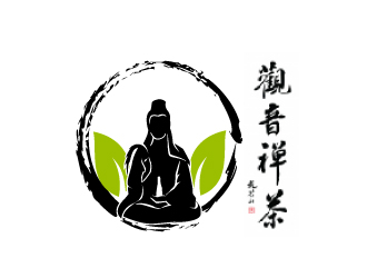 晓熹的观音禅茶茶馆logo设计